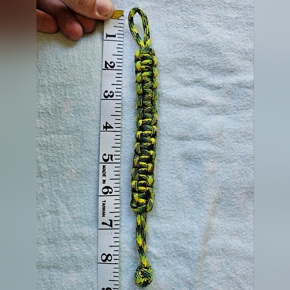 Paracord Rope & Bead Bracelets, Lot of 3, Neon Yellow Green, Black, Blue, Unisex - Picture 13 of 16